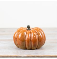 Orange Pumpkin Ornament 13cm