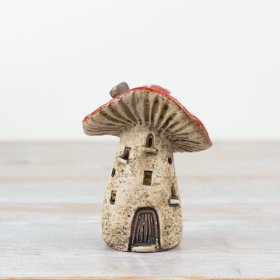 13cm Mushroom T light Ornament 