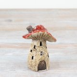 LED Mushroom House Deco, 11.7cm 