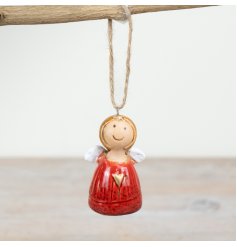 Add an enchanting touch with our round angel decoration. 
