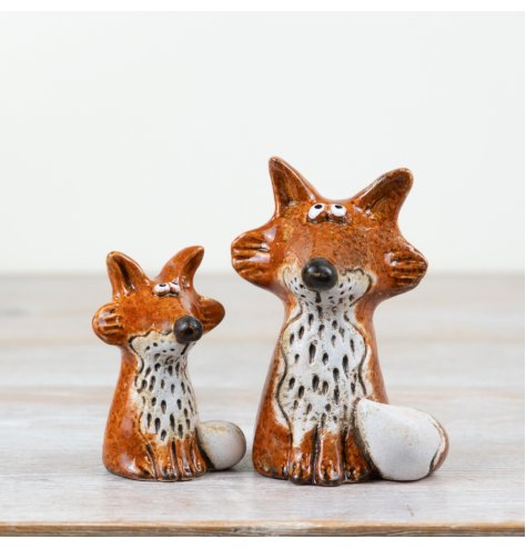 Enhance your home decor with our whimsical Fox Ornament, perfect for adding a rustic touch to any space.