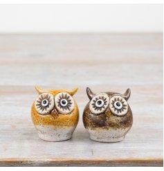 2/a Rustic Brown Owls 5cm