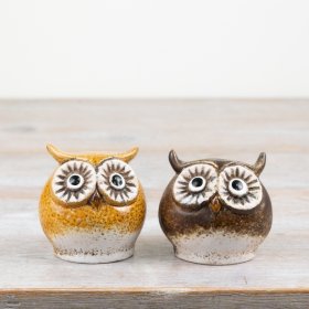 2/A Rustic Owl Ornament, 7.6cm 