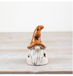 10.4cm Pointed Hat Rustic Led Santa