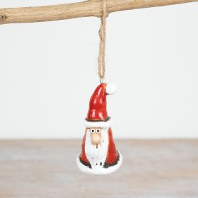 Red Santa Tree Hanger  7.8cm 
