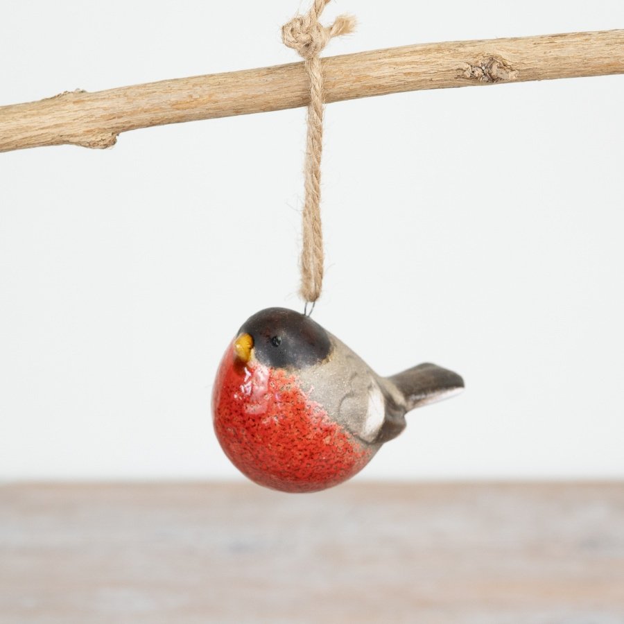 Charming robin ornament designed to hang beautifully on your tree
