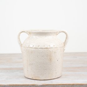 Add character to any room with our beautifully crafted Terracotta Vase. Features handles 