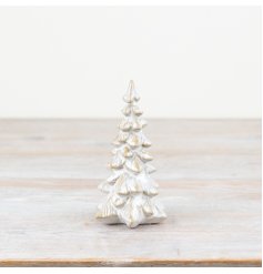 White Tree Ornament, 12.5cm 