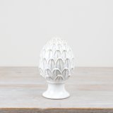 White Artichoke Ornament, 19.6cm 