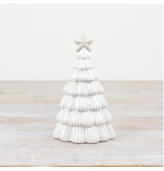 Tree Deco With Star, 17cm 