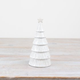  Xmas White Tree Ornament, 16.5cm 