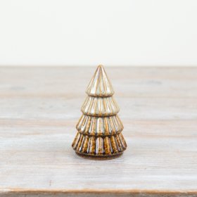 Standing Brown Tree Deco, 9.8cm 