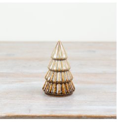 Brown Tree Deco, 9.8cm 