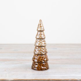 Slim Brown Tree Ornament, 19cm 