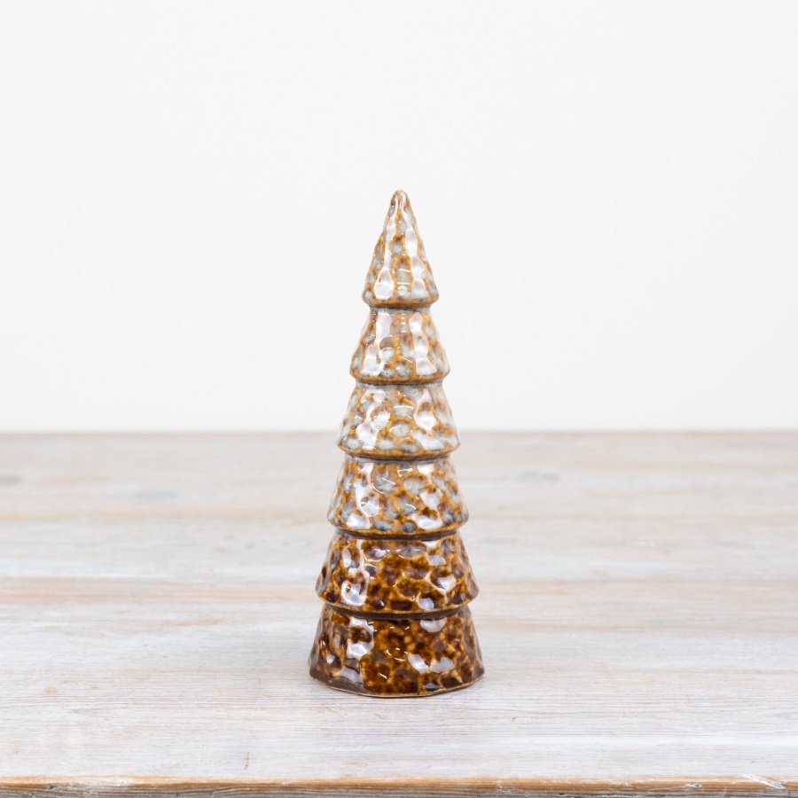 Slim Brown Tree Ornament, 19cm