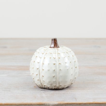 Patterned Pumpkin Deco, 10.8cm 