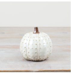Patterned Pumpkin Deco, 10.8cm 