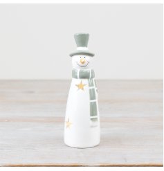 17.5cm LED Standing Snowman 
