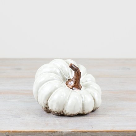 Glazed Pumpkin Ornament, 14.2cm 
