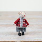 Fabric Standing Mice 11cm