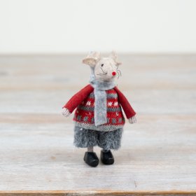 Xmas Mice Deco, 11cm 