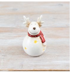 LED Deer Star Ornament, 12cm 