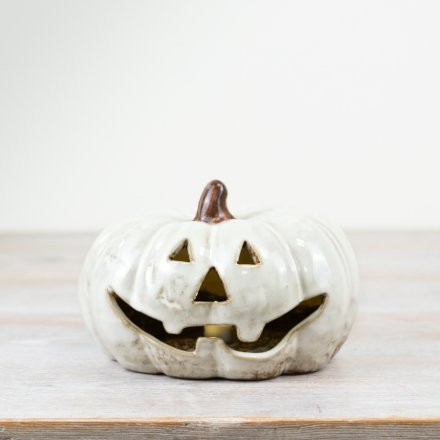 LED Pumkin Face Deco, 15cm 