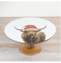 30cm Highland Cow Cake Plate
