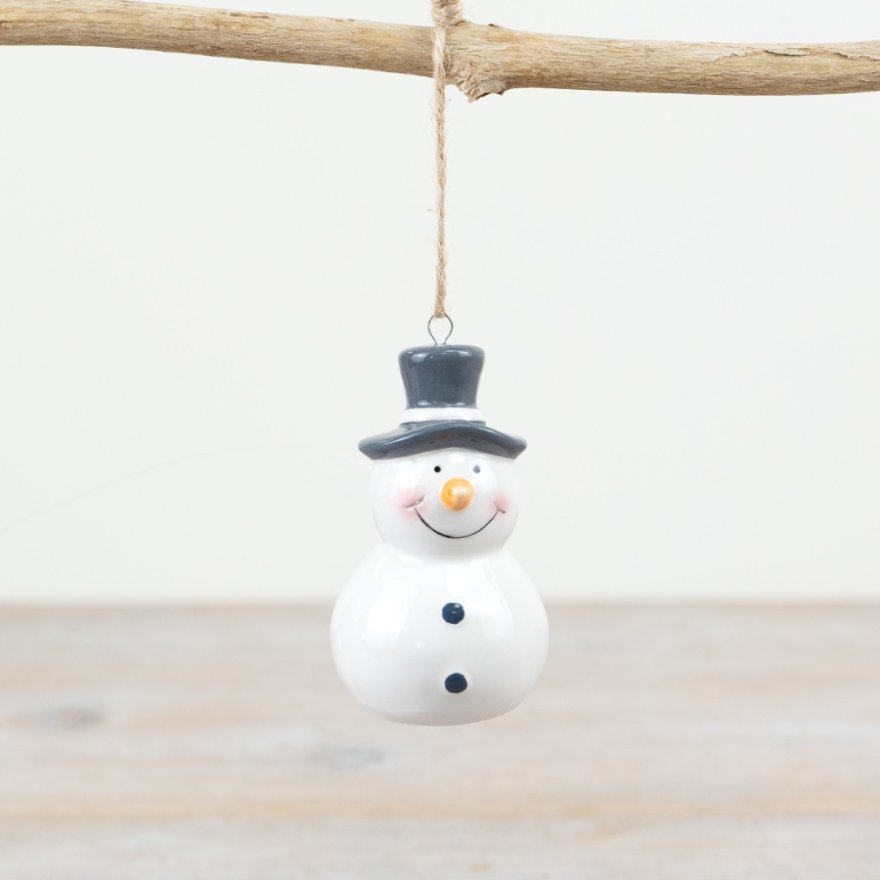 Hanging Snowman, 9cm 