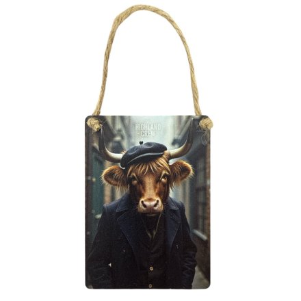 Dangler Sign Highland Cow Peaky 