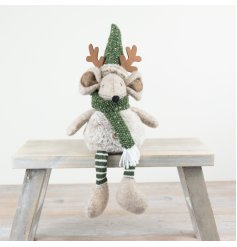 Adorable and lively! Come say hello to our Sitting Mouse with Dangly Legs.