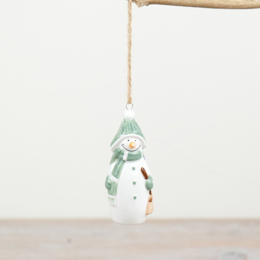 8cm Hanging Snowman Deco