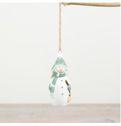 Snowman Deco, 8cm 