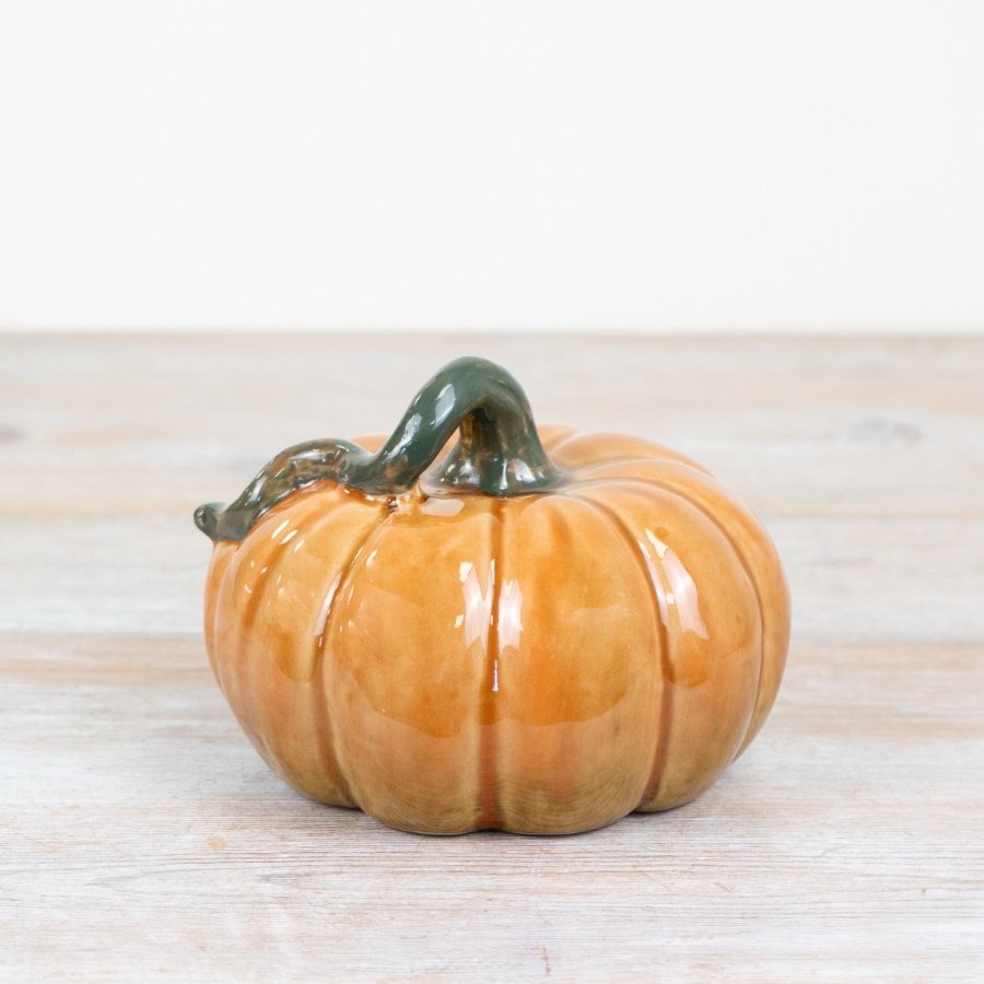 16cm Porcelain Pumpkin Ornament