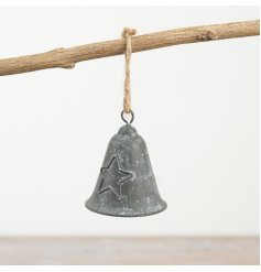 7.5cm Metal Bell with Star Design