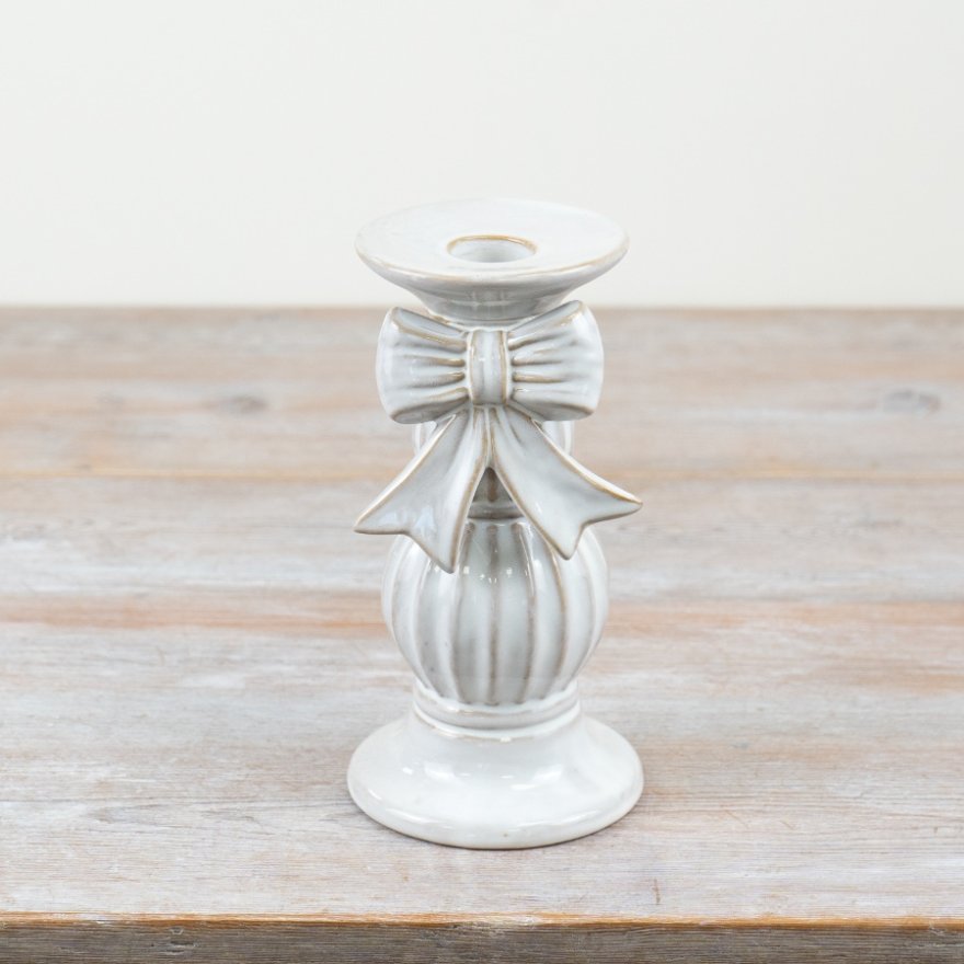 19cm Candle Holder with Bow