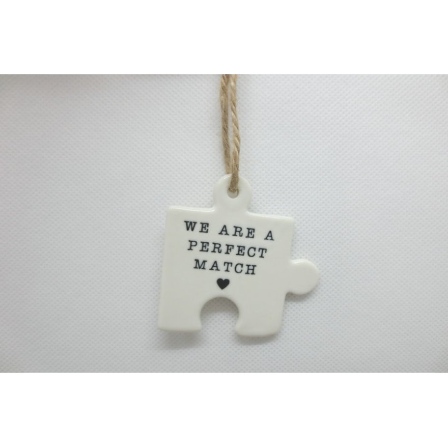 Puzzle Piece We are Perfect Match, 6cm 