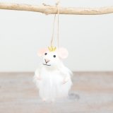 Holiday cheer awaits with our Christmas Felt Mouse decoration – a charming addition to your festive décor!