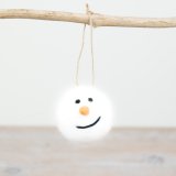 Bring holiday cheer to your decor with our Felt Snowman Ball. Deck your halls with this festive and charming addition.