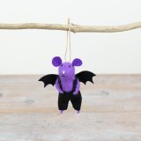 Halloween Bat Mouse Hanger, 11cm 