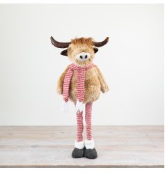 Standing Highland Cow Deco, 46cm 