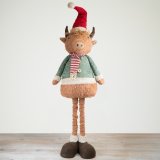 A charming tall highland cow with telescopic legs.