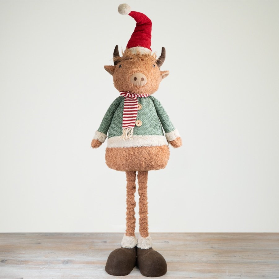 Introducing our delightful tall highland cow, featuring telescopic legs for added charm. 