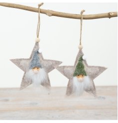 2/a Felt Star Gonk Hangers 13cm