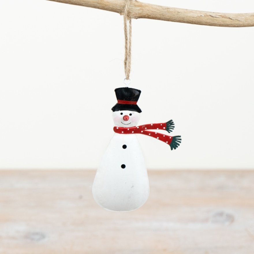 19cm Hanging Snowman Deco