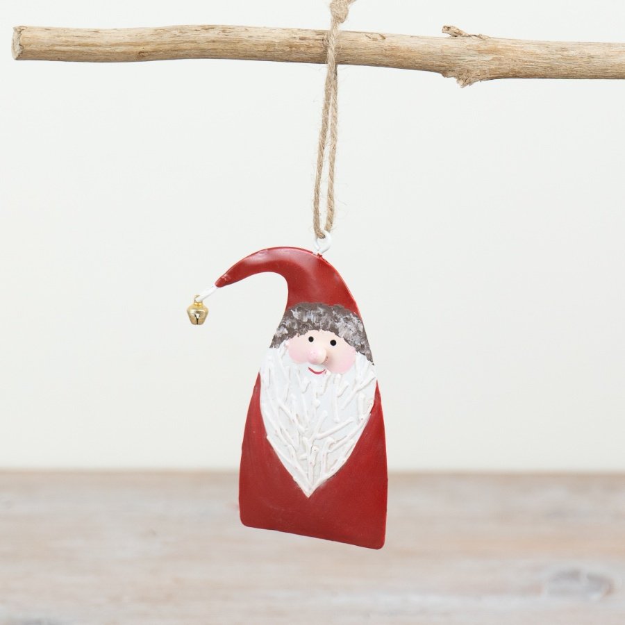 Metal Santa Tree Hanger, 17.7cm
