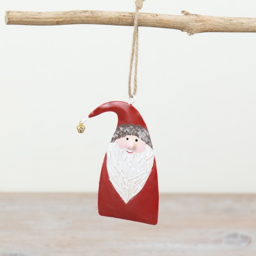 Metal Santa Tree Hanger, 17.7cm 