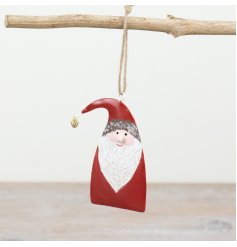 Metal Santa Tree Hanger, 17.7cm 