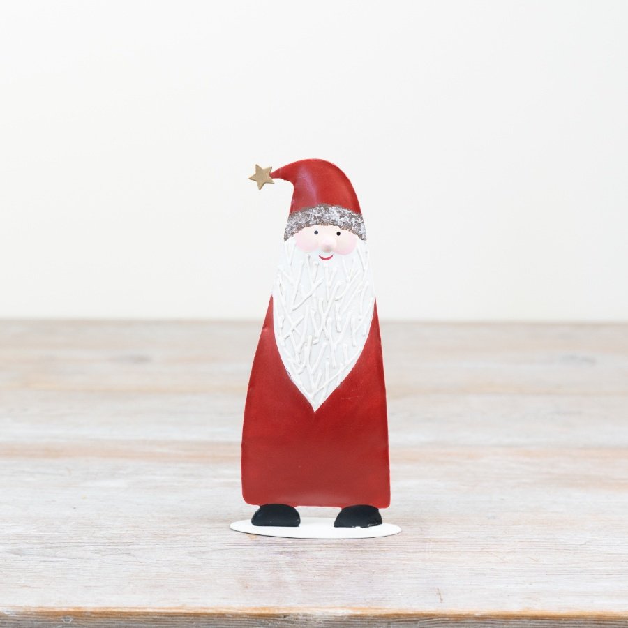 Metal Santa Deco, 17.3cm