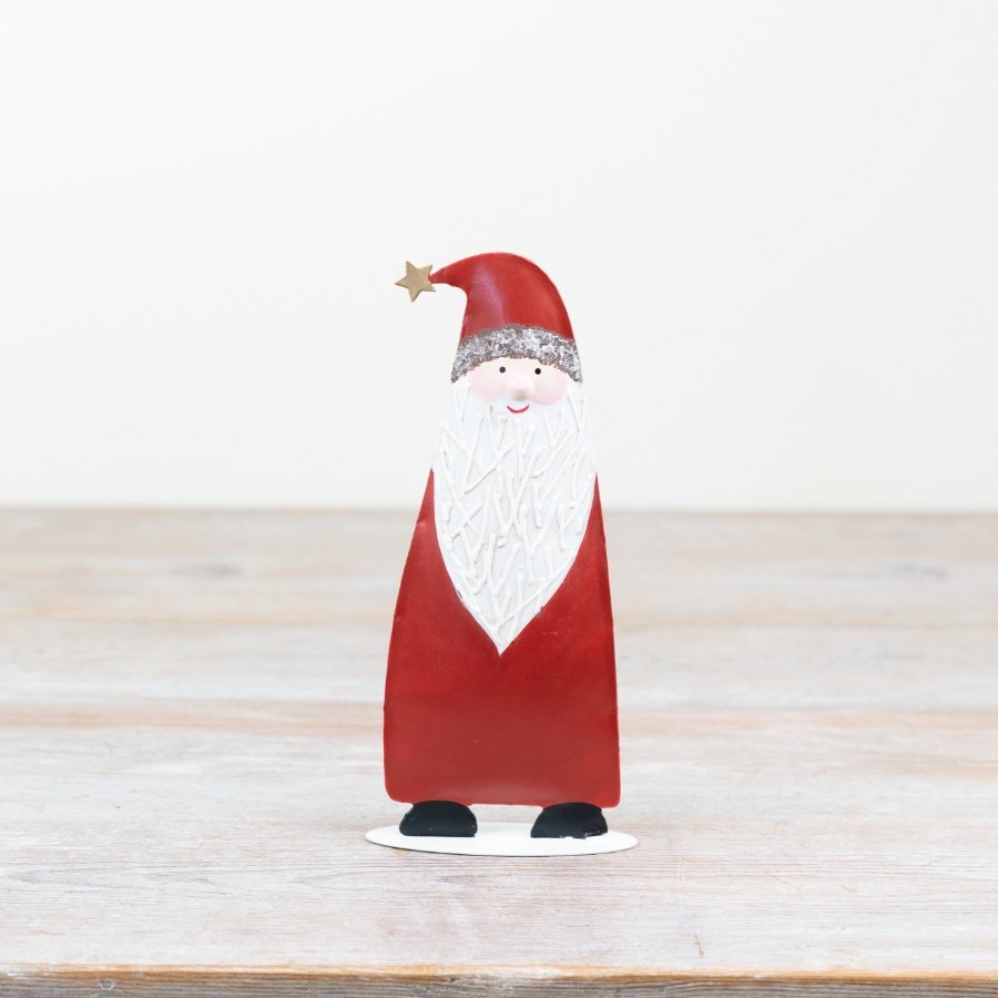 Metal Santa Deco, 17.3cm 